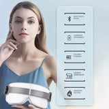 Multifunctional intelligent eye massage instrument music screen vibrating eye massager hot compress eye mask