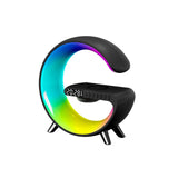 NEW Small G Bluetooth Speaker Light RGB Audio Light With Clock Alarm Clock Wireless Charging Audio Colorful Atmosphere LED Light