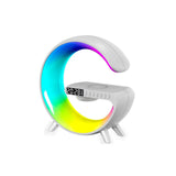 NEW Small G Bluetooth Speaker Light RGB Audio Light With Clock Alarm Clock Wireless Charging Audio Colorful Atmosphere LED Light