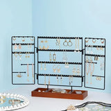 Necklace Holder Stand Bracelet Display Holder With Wooden Tray Jewelry Tower Storage Organizer For Bangles Necklaces Bracelets