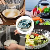 Nesting Bowls Kitchen Colander Set With Bowl Strainer Colorful Heat-Resistant Mixing Bowl Set Space Saving Nesting Mixing Bowls