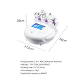 New 5 in 1 40K Ultrasonic Vaccum Cavitation Liposuction Slimming Machine  Cavitation Vacuum Fat Burning Body Shape Salon Use