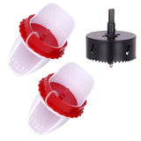 New Automatic Gravity Chicken Duck Feeder Kit Rainproof Poultry Feeder For Feed Buckets Barrel Drum Trough Reduce Spillage Mess