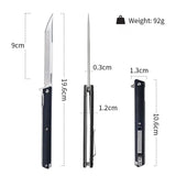 New Folding Knife for Hunting and Fishing G10 Handle D2 Dlade Outdoor Portable Pocket Folding Stiletto Survival Defense Tool