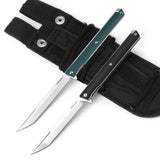 New Folding Knife for Hunting and Fishing G10 Handle D2 Dlade Outdoor Portable Pocket Folding Stiletto Survival Defense Tool