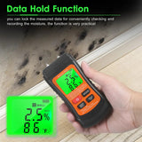 New Multifunctional Digital Wood Moisture Meter Two Needle Wall Cardboard Timber Humidity Tester Moisture Content Detector