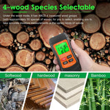 New Multifunctional Digital Wood Moisture Meter Two Needle Wall Cardboard Timber Humidity Tester Moisture Content Detector