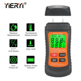New Multifunctional Digital Wood Moisture Meter Two Needle Wall Cardboard Timber Humidity Tester Moisture Content Detector