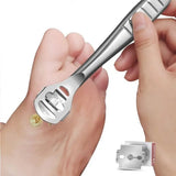 New Stainless Steel Foot Skin Shaver Corn Cuticle Cutter Remover Rasp Pedicure File Foot Callus 10 Blades Foot Care Tool