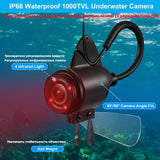 Newest 5000mAh Underwater fishing camera for Fishing room4.3"  fishing finder with IR for Diving chamber Underwater video camera