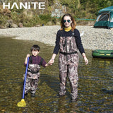 NeyGu Withered Reed Leaf Quick-Drain Waterproof fishing Wader with Front Venting Zip userful in flood，rainy snowy weather