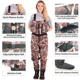 NeyGu Withered Reed Leaf Quick-Drain Waterproof fishing Wader with Front Venting Zip userful in flood，rainy snowy weather