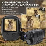 Night Vision Monocle Infrared Optical Monocular Digital Zoom 5X Photo 300M Long Range Telescope Night Vision For Hunting