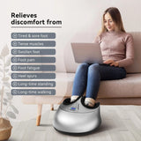 Nuaer Kneading Air Compression Electric Foot Massager Infrared With Heating and Therapy Anti-stress Health Care Gift Family