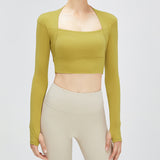 Yoga Clothes Long-sleeved Women's Lulu Sports Top Running Fitness Clothes