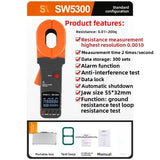 TOOL Clamp Grounding Resistance Tester High Precision Shake Meter Industrial Resistance Meter Lightning Protection Tester