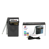 K-266 Elderly Two Band Rechargeable Radio FM Pocket FM Semiconductor Mini Portable Radio