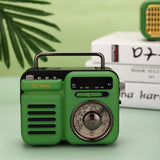Street retro style Bluetooth audio AM/FM/WB handheld solar outdoor radio