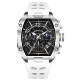 Men's Bucket-shaped Sports Waterproof Luminous Watch