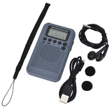 Portable external speaker mini AM FM two-band radio