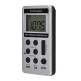 Foreign trade source am fm mini portable digital display elderly radio charging small radio USB interface