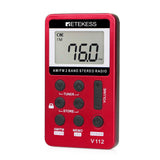 Retekess V-112 red mini radio portable AM FM F9202D