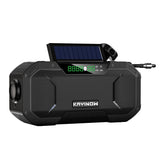 Outdoor hand-cranked solar rechargeable radio multifunctional emergency radio card Bluetooth speaker.