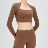 Yoga Clothes Long-sleeved Women's Lulu Sports Top Running Fitness Clothes