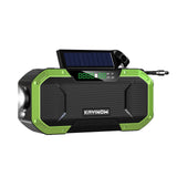 Outdoor hand-cranked solar rechargeable radio multifunctional emergency radio card Bluetooth speaker.