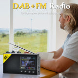 DAB radio, fully automatic portable digital display radio, Bluetooth DAB+AM radio