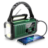 Solar powered charging handheld radio 10000mah polymer multifunctional emergency radio