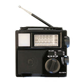 Manufacturers sell multi-band portable flashlight bluetooth solar charging manual FM plug-in card radio