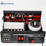High power household power amplifier 12V/220V Bluetooth EQ equalizer car outdoor K song dual-purpose power amplifier wholesale
