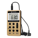 Retekess V-112 red mini radio portable AM FM F9202D