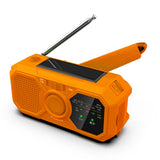 Multifunctional emergency radio, disaster prevention and relief, flashlight lighting, hand operated power generation, mobile charging bank