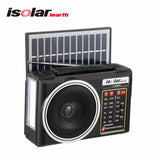 Retro multifunctional outdoor Bluetooth speaker, audio emergency card, solar radio