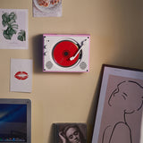 Retro wall-mounted cd player listen to the album English Bluetooth play repeat home CD player