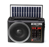 Retro multifunctional outdoor Bluetooth speaker, audio emergency card, solar radio