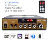 Household car high-power Bluetooth plug-in card digital intelligent multi-function stage desktop professional power amplifier