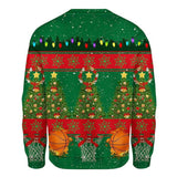 Women's Christmas Long-sleeved 3D Printed Sweater