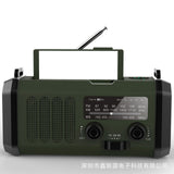 Solar powered charging handheld radio 10000mah polymer multifunctional emergency radio