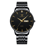 Simple Men's Fashion Business Waterproof Luminous Double Quartz Watch