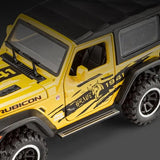 Off-Road 7 Door for Wrangler Diecast Toy Car Model, 1/32 Scale Metal Alloy Vehicle for Kids Boys Girls Adults, Doors Open, Light