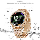 Ola Esporte Women Smart Watch Lady Flash Diamond SmartWatch Three Buttons Phone Call Bluetooth Sport Bracelet Heart Rate Monitor