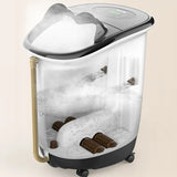 One-click start Automatic Foot Spa Electric Massage Roller Surf Heated Foot Bath Bucket Over The Calf Household Foot Soaking Tub