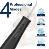 Oral Irrigator USB Rechargeable Water Flosser Portable Dental Water Jet 300ML Water Tank Waterproof Teeth Cleaner