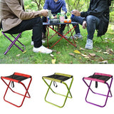Outdoor Chair Camping Portable Folding Aluminum Foldable Fishing Chair Stool Seat Hiking Tools Picnic Camping Stool Mini Storage