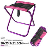 Outdoor Chair Camping Portable Folding Aluminum Foldable Fishing Chair Stool Seat Hiking Tools Picnic Camping Stool Mini Storage