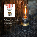 Outdoor Gas Candle Lamp with Empty Refill Aluminum Canister Tent Lantern Light Outdoor Camping Light for Camping Hiking Fishing