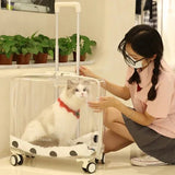 Outdoor Travel Cat Carriers Clear Trolley Strollers Stroller Space Breathable Cat Carrier Stuff Mochila Para Perro Cats Products